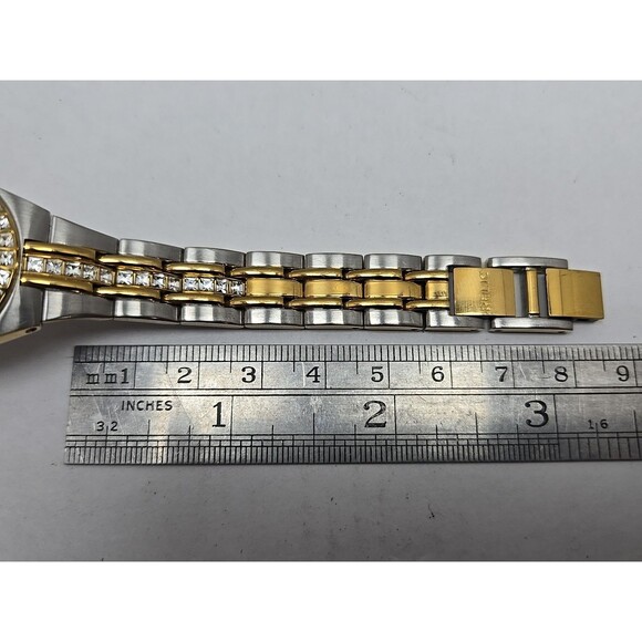 Relic Womens Queens Court ZR11775 Two Tone Crystal Watch 27mm Quartz New Battery - Picture 9 of 11